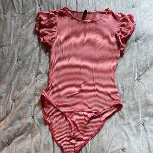 Au fond stripe bodysuit